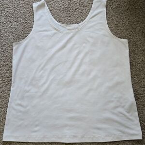 Chico's Classic Microfiber Tank Top - Cream/Off White Sz 3 (US Sz 16)